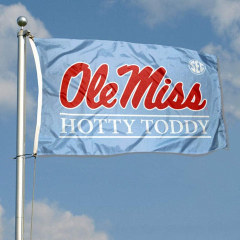 Ole Miss Powder Blue Hotty Toddy Flag