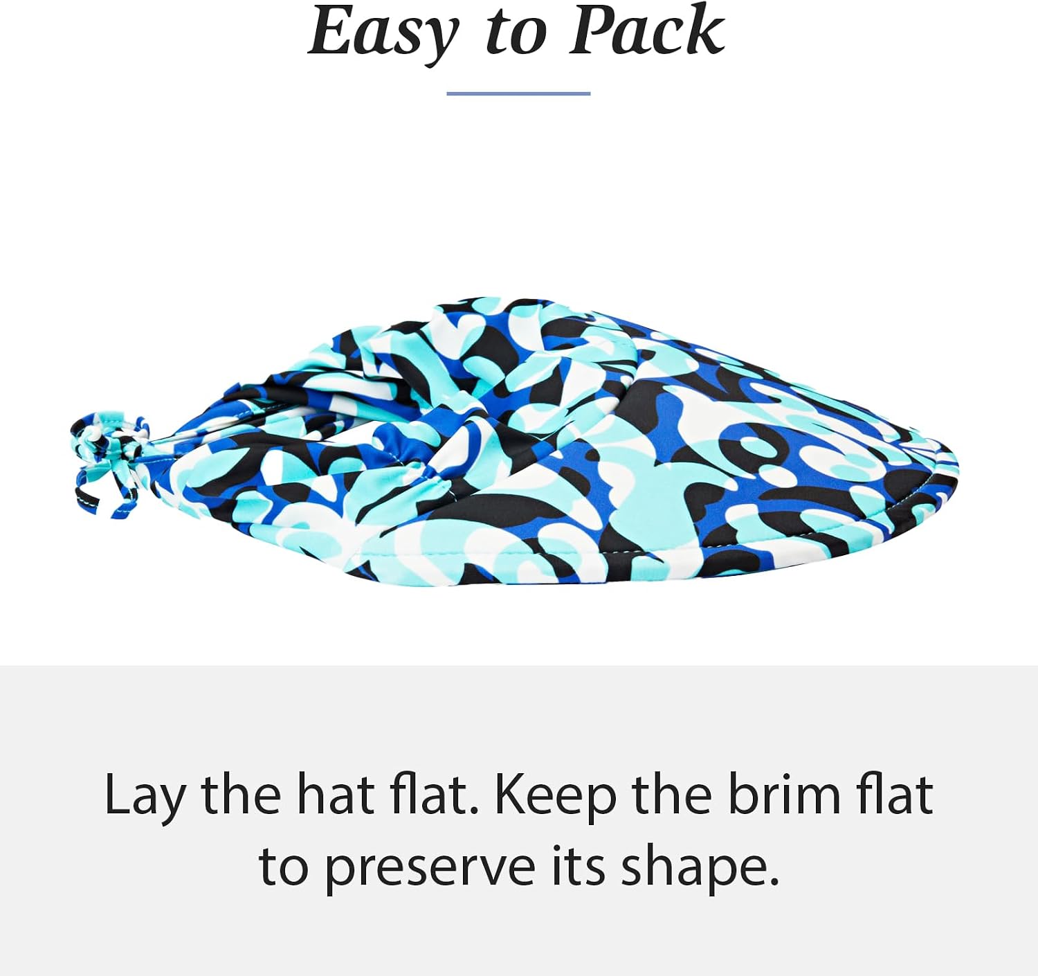 Wallaroo Hat Company Women's Aqua Sun Visor – UV Sun Protection, Water Friendly, Packable Design, Adjustable