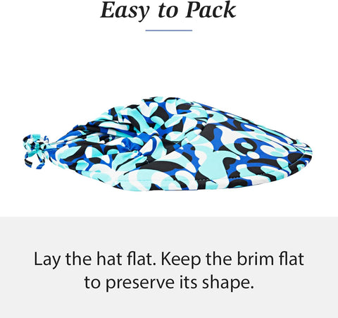 Wallaroo Hat Company Women's Aqua Sun Visor – UV Sun Protection, Water Friendly, Packable Design, Adjustable
