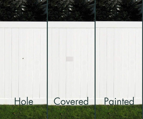 Vinyl Siding Repair Kit, Cover Any Cracks, Holes, or Blemishes on Vinyl Siding (12 Patches)