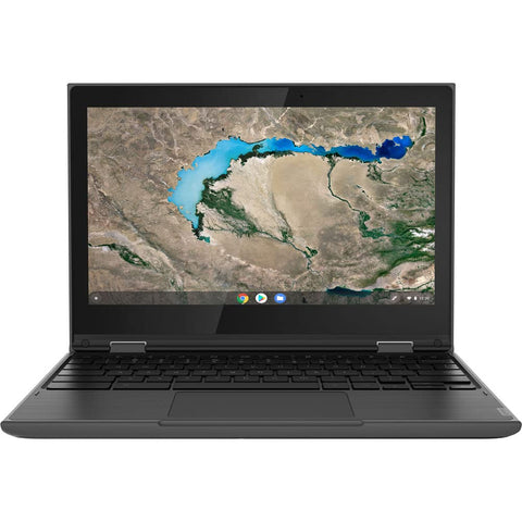 Lenovo Chromebook 300e 2-in-1 Convertible Laptop in Black AMD Processor up to 2.4Ghz 32GB eMMC 4GB DDR4 11.6in IPS Touchscreen BT Dual Webcam HDMI (Renewed)