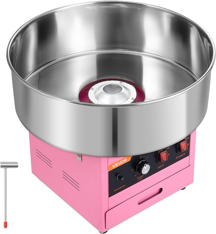 VEVOR Commercial Cotton Candy Machine, 1000W Electric Candy Floss Maker