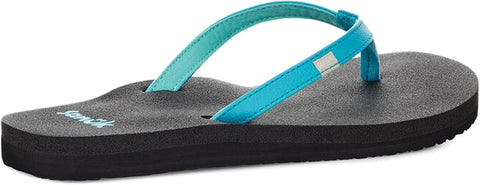 Sanuk Yoga Joy Womens Flip Flops | Yoga Mat Footbed | Sandals for Women | Womens Yoga Sandals | Women's Beach Sandals