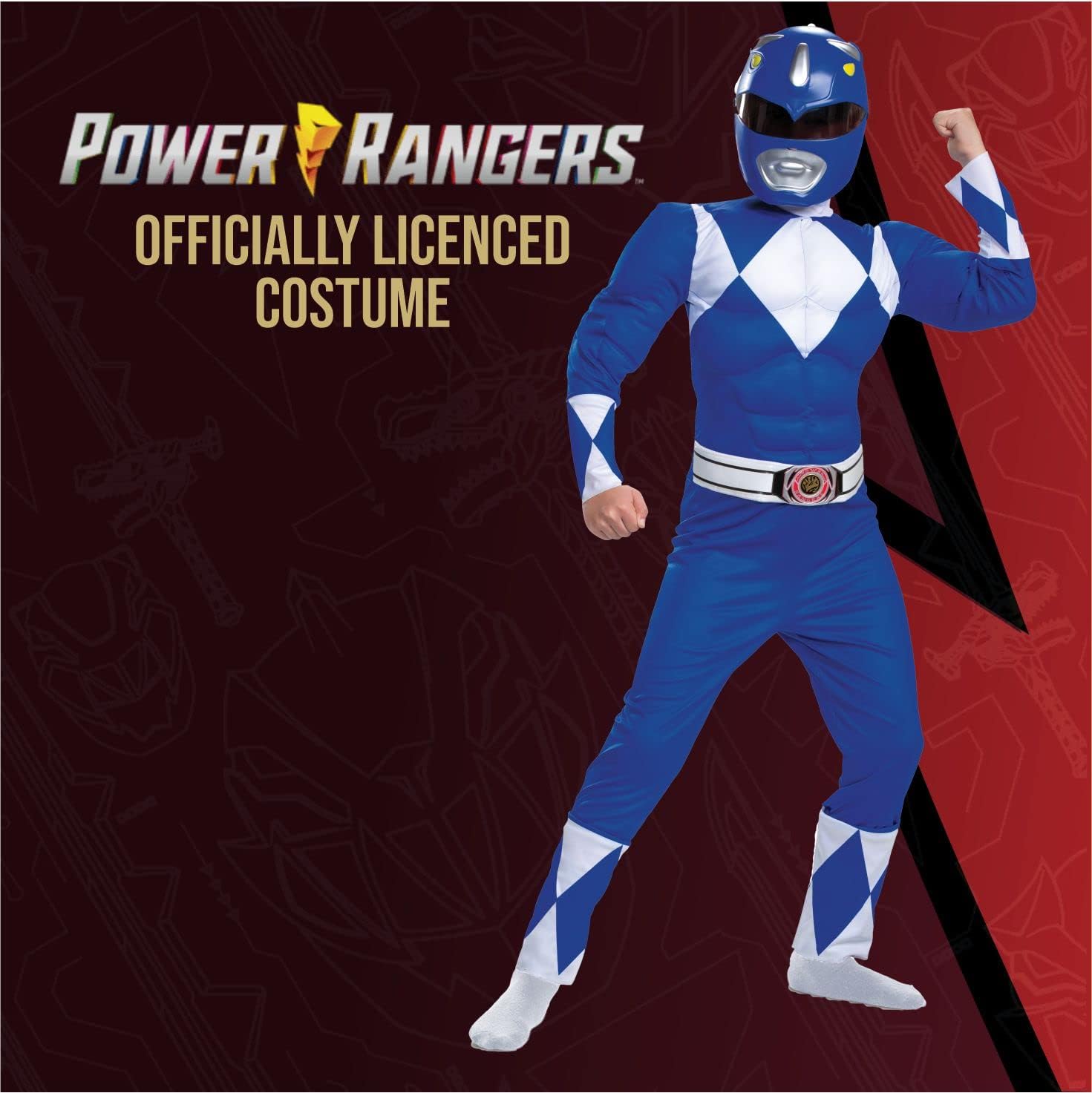 Power Rangers Boys Blue Ranger Costume