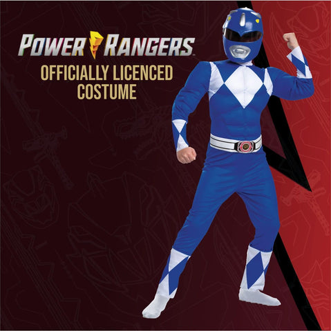 Power Rangers Boys Blue Ranger Costume