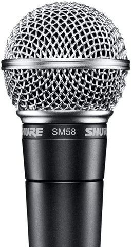 Shure SM58 Pro XLR Dynamic Microphone - Professional Studio & Live Performance Cardioid Mic for Vocals, Podcasting, and Recording (SM58-LC)