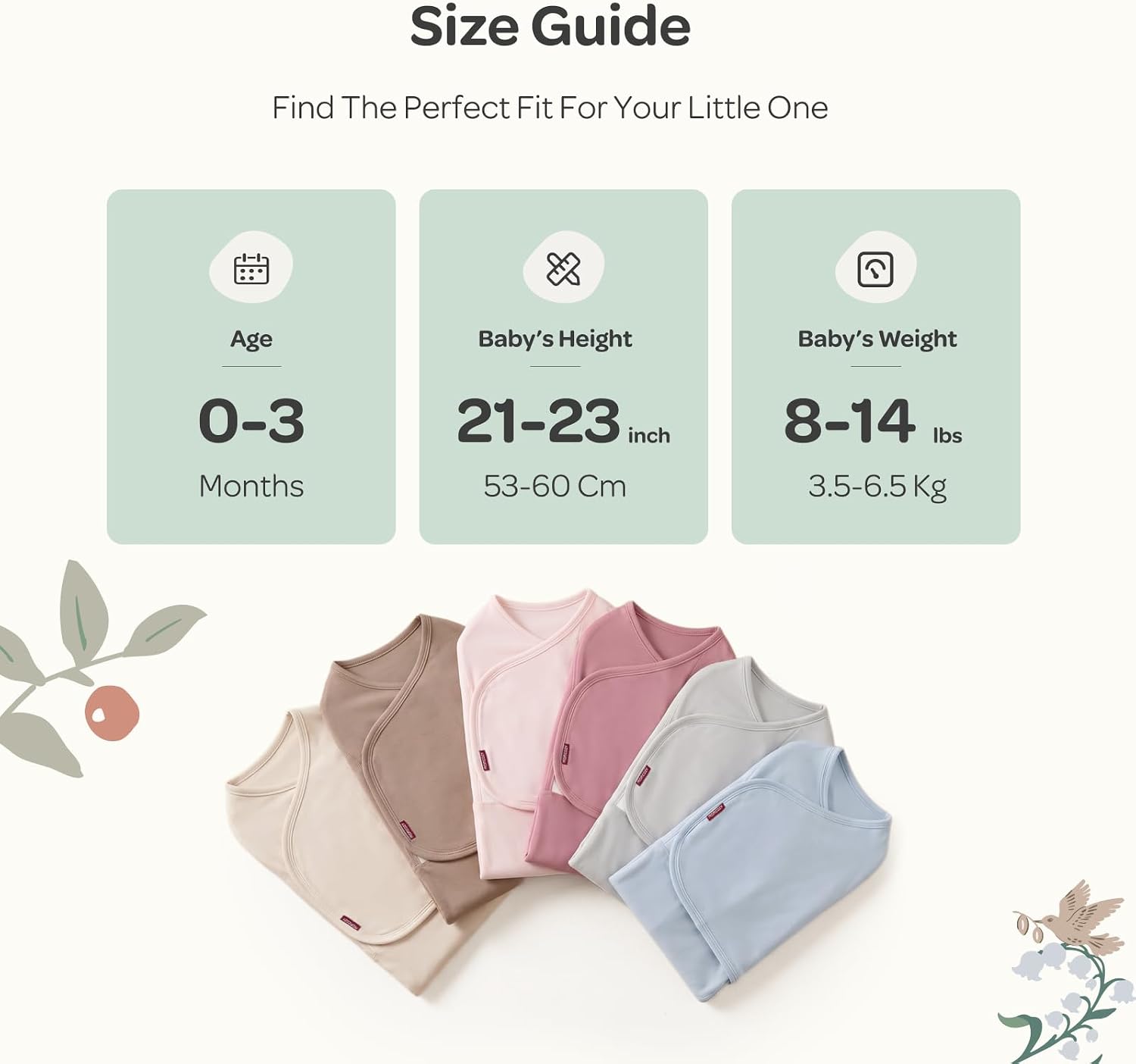 Momcozy Swaddles for Newborns, Quiet Fastener Swaddle for Infant 0-3 Months