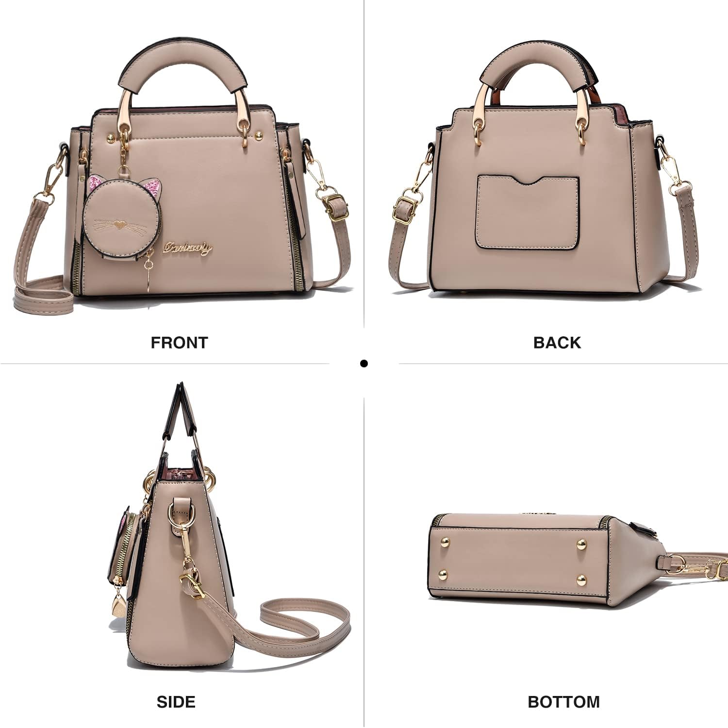 Xiaoyu Fashion Purses and Handbags for Women Ladies Crossbody Bags Top Handle Satchel Shoulder Bags Small Totes