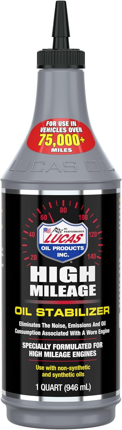 Lucas Oil 10118 High Mileage Oil Stabilizer - 1 Quart (Pack of 12)