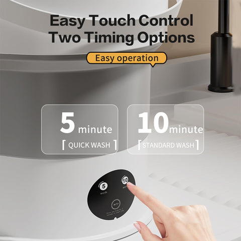 Portable Foldable Washing Machine, Mini USB-Powered Laundry Washer for Travel and Dorm, Gentle Cleaning for Baby Clothing, Underwear, and Socks