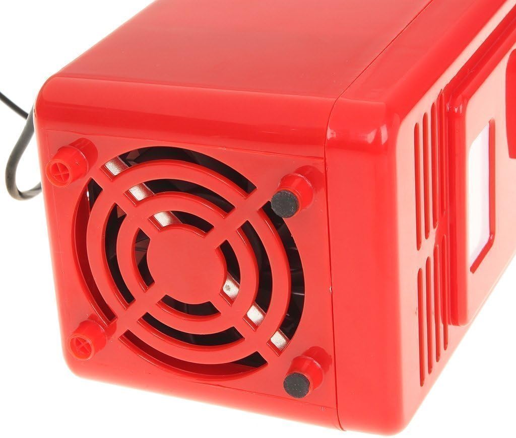 ThreeH New Mini Red USB Fridge Cooler Beverage Drink Cans Cooler/Warmer Refrigerator for Laptop PC Computer Red H-UF05Red