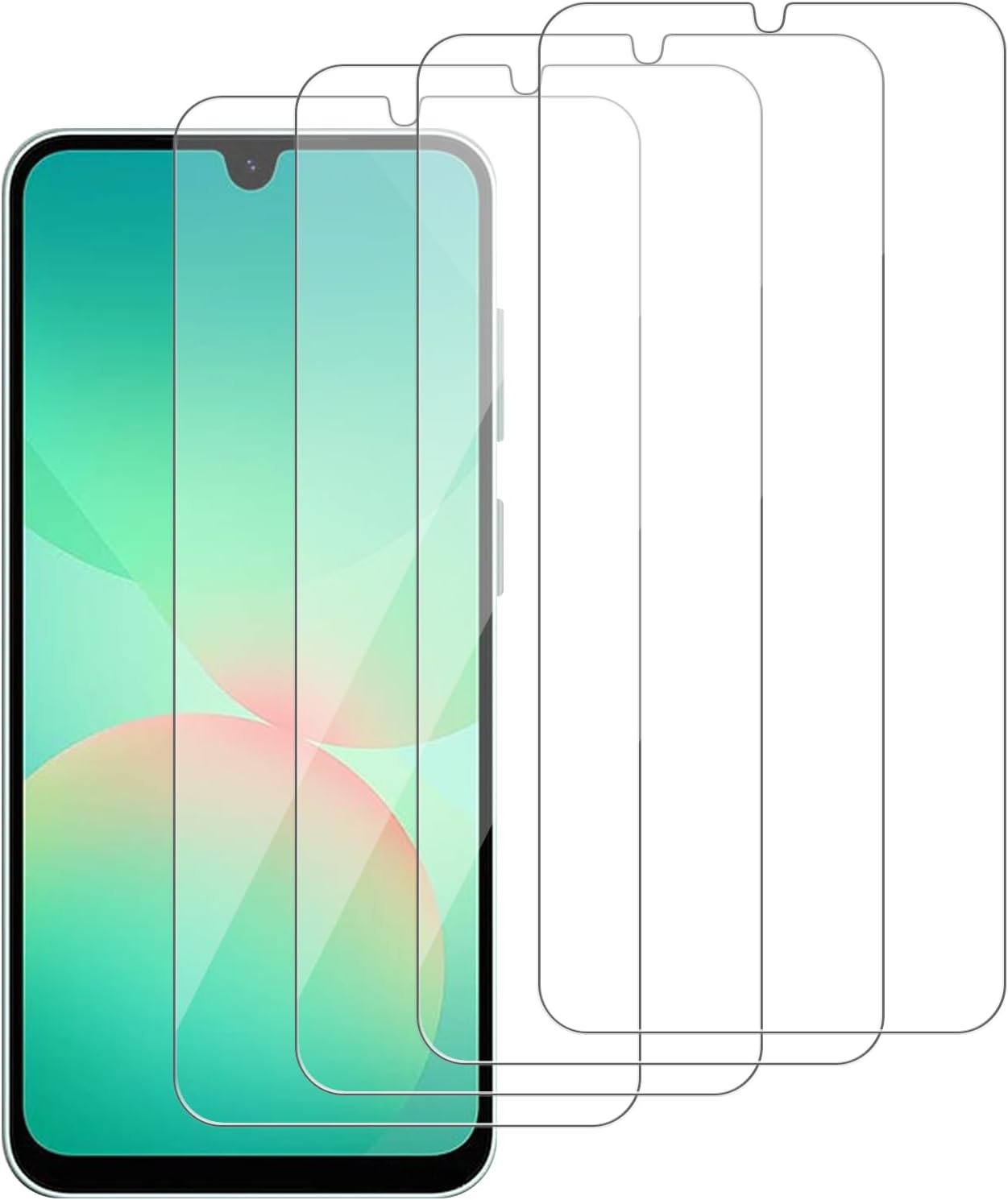 4 Pack Glass Screen Protector Compatible for Samsung Galaxy a26 5G / SM-A266M/DS [9H Hardness]-HD Screen Tempered Glass, Scratch Resistant,Easy Install [Case Friendly]