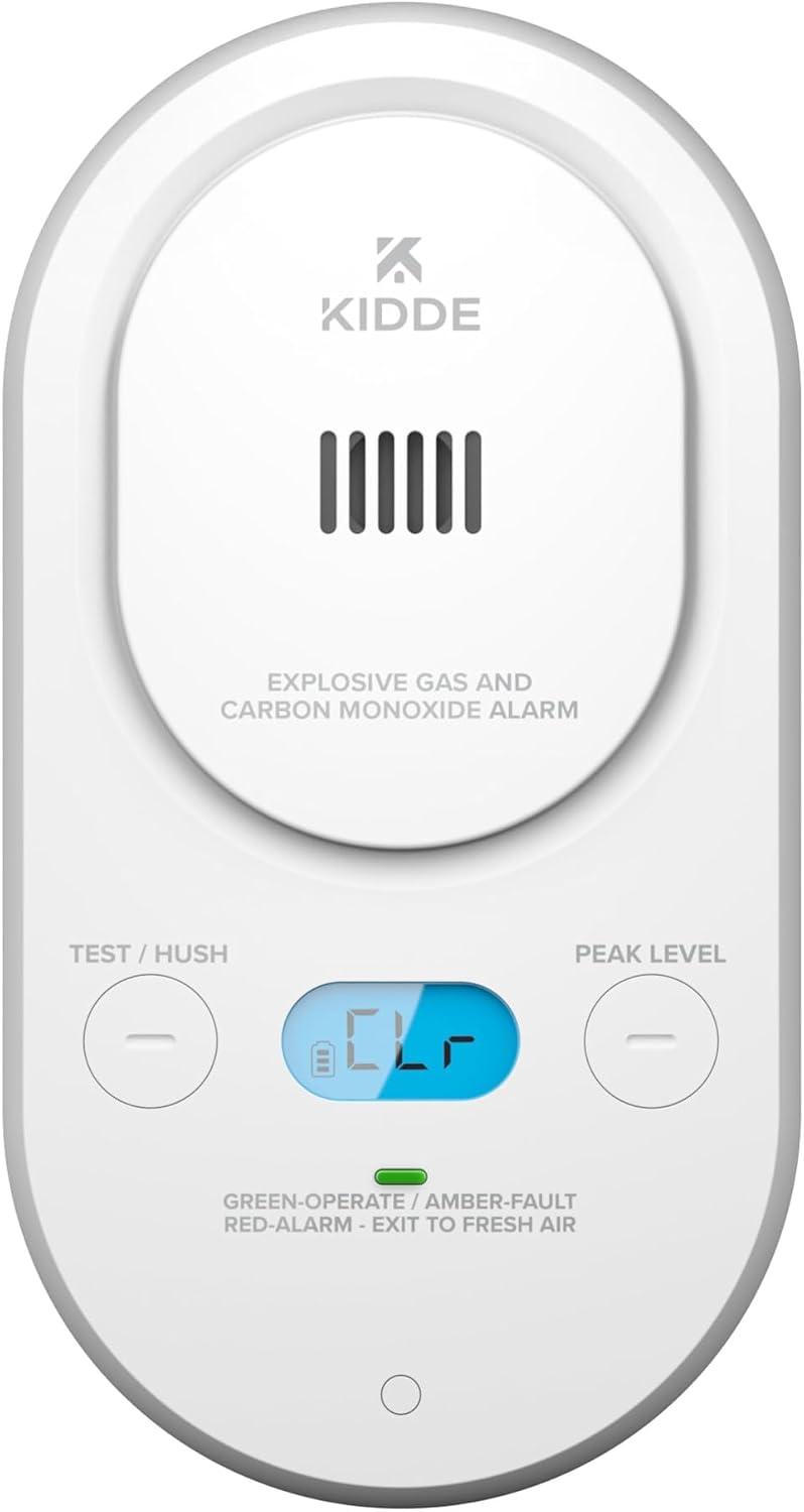 Kidde Carbon Monoxide & Explosive Gas Alarm, Plug-in & AA Battery, COPDLG