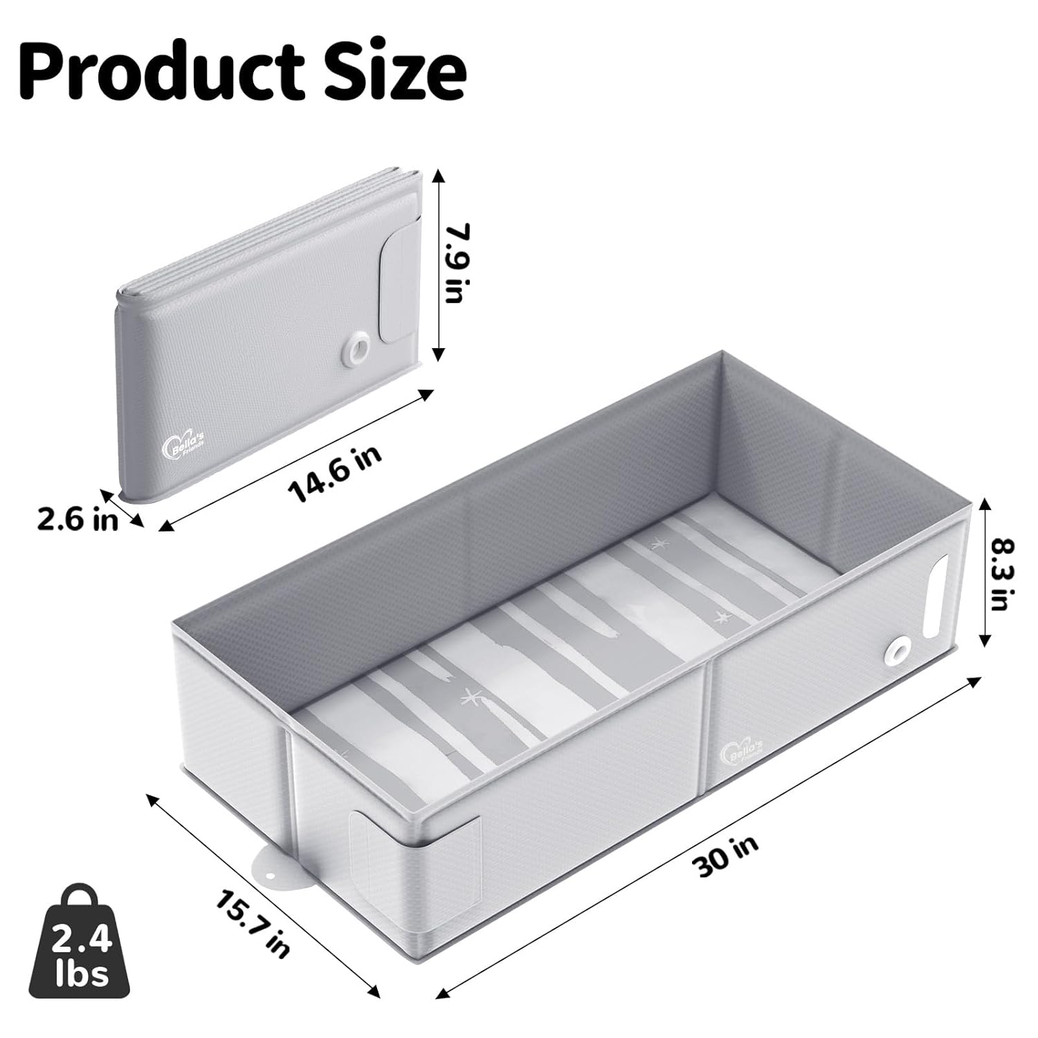 Baby Bathtub for 6M-3Y Toddler, Baby Shower Gifts & Registry Search for Boys Girls, Collapsible & Portable Bathtub for Beach Vacation Travel, Bath Essentials for Toddler, Newborn, Kids
