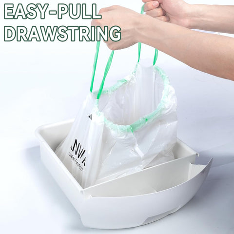 ANWA 40 Count Automatic Litter Box Bags, Litter Box Robot 4/5 Waste Bags
