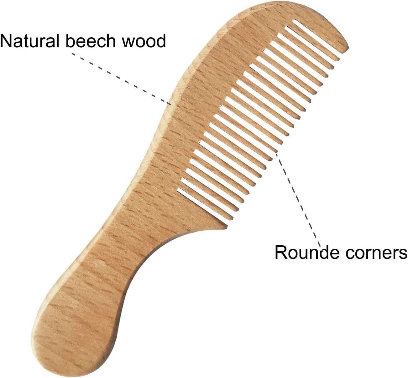 Baby Hair Brush with Wooden Handle and Comb Set for Newborns & Toddlers | Natural Soft Goat Bristles l Wood comb l Yellow Silicone Brush| Ideal for Cradle Cap (3PCS)