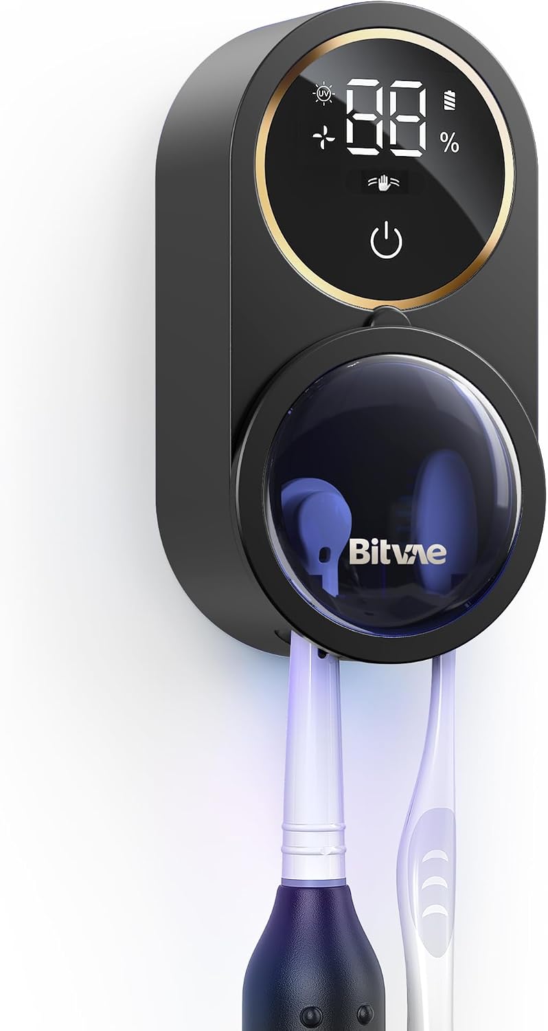 Bitvae Upgraded Tooth Brush Holder for Bathroom 2.0 Infrared Sensing