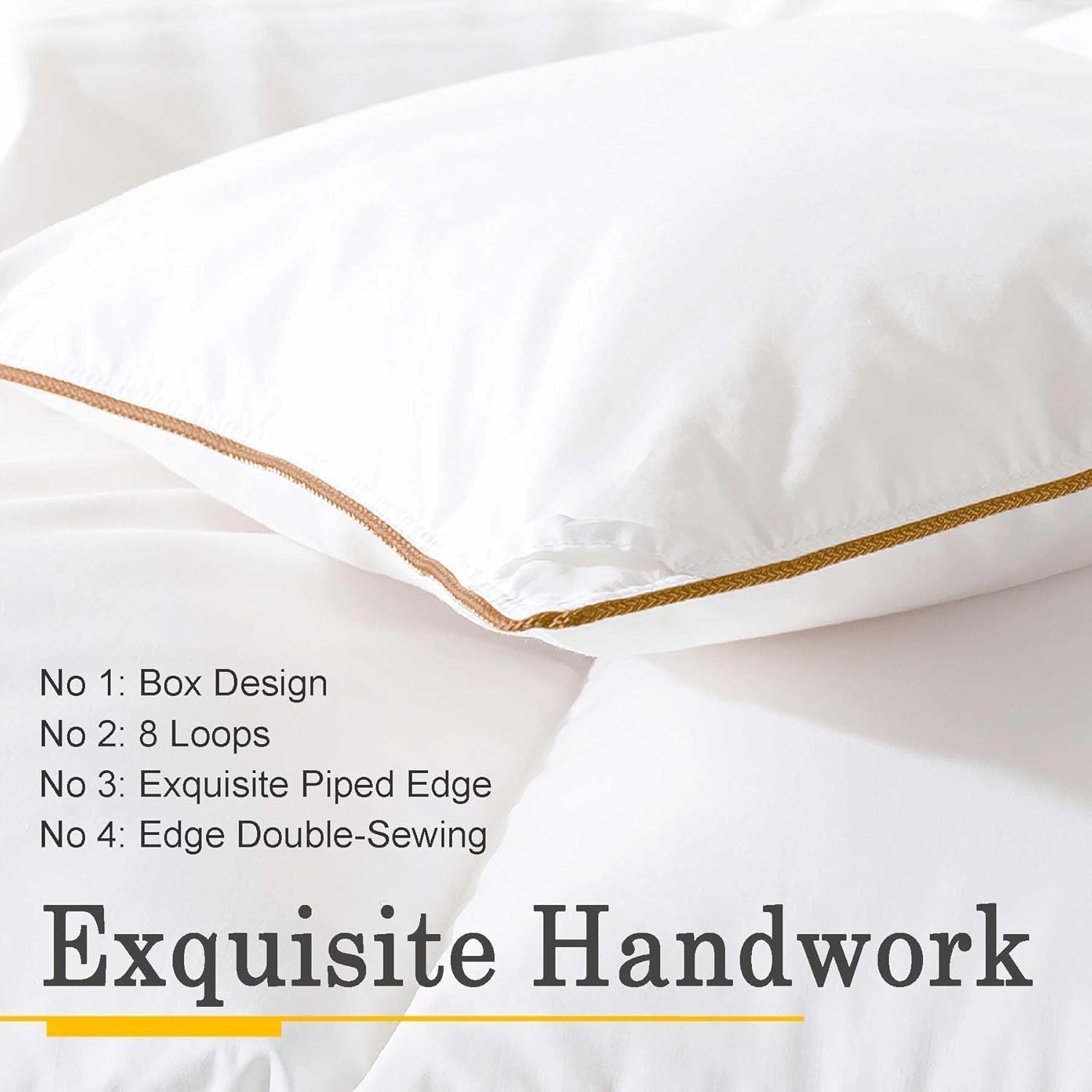Feather Down Fiber Comforter King Size,100% Cotton Duvet Insert