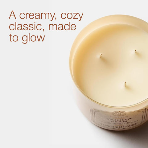 Bath & Body Works Vanilla Bean 3-Wick Candle - Scented Candle for At-Home Use - Long-Lasting, Room-Filling Fragrance - High Fragrance Oil Concentration - Soy Wax Blend