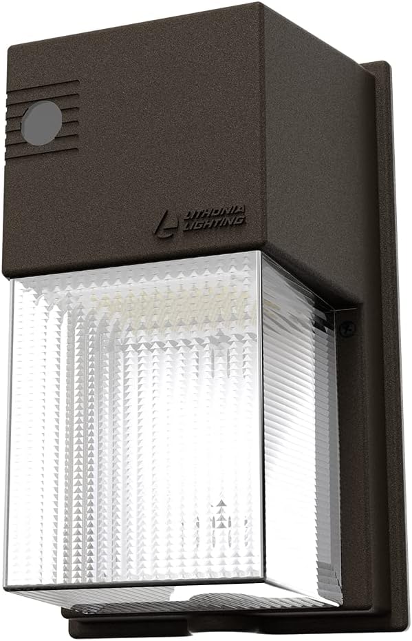 Lithonia Lighting 7" Mini LED Wall Pack Outdoor Light Dusk to Dawn