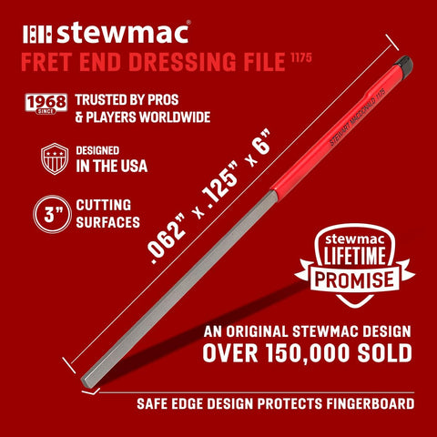 StewMac Fret End Dressing File for Sharp Guitar Frets