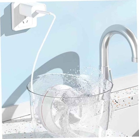 Mini Washing Machine Portable Washing Machine Portable Washer USB Turbo Washing Machine for Home Travel Camping 30W White