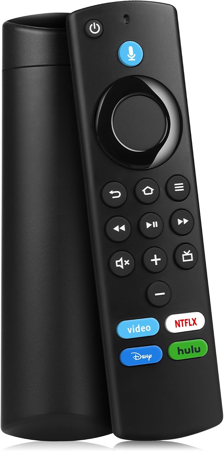 Replacement Firestick Remote Control Compatible with Fire Smart TV Stick Lite/Stick 4K/Smart TV 3rd Gen/TV Cube(2nd Gen/1st Gen/3rd Gen)/TVs Stick(2nd Gen/3rd Gen) with Voice