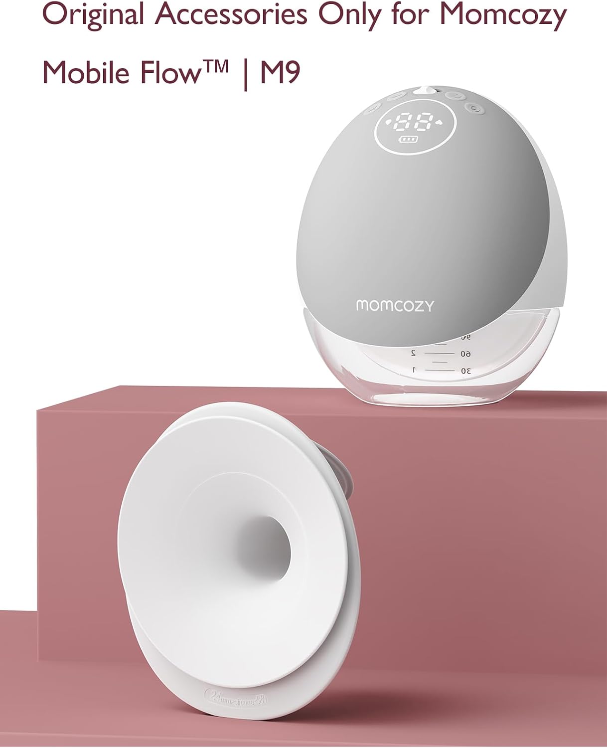 Momcozy M9 Original Breastfeeding Parts, 24mm Flange,1 Pack