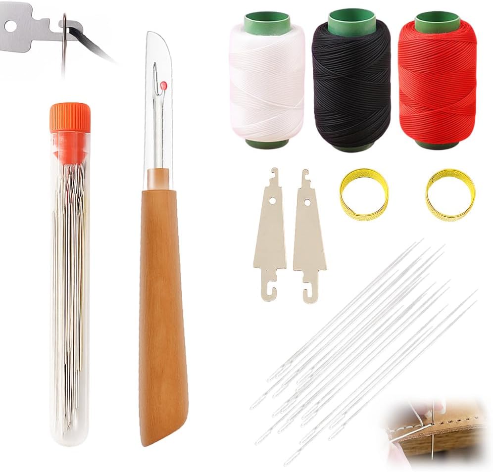 2025 New Big Eye Steel Sewing Needles Kit, 37Pcs Sewing Tool Set Fix Anything Anytime Portable Beginner-Friendly, Upgrade Needle Thread Hand DIY Embroidery Crafting Kit Tool (37Pcs)