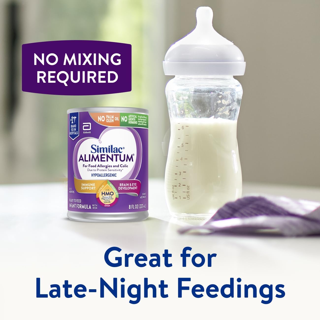 Similac Alimentum With 2'-FL HMO, Hypoallergenic Ready-to-Feed Baby Formula