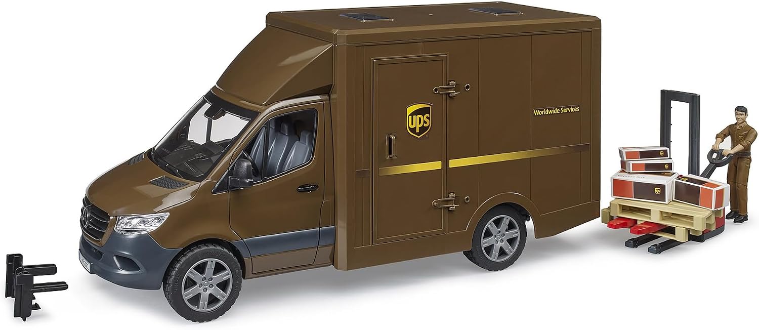 Bruder 02678 MB Sprinter UPS with Driver and Accessories