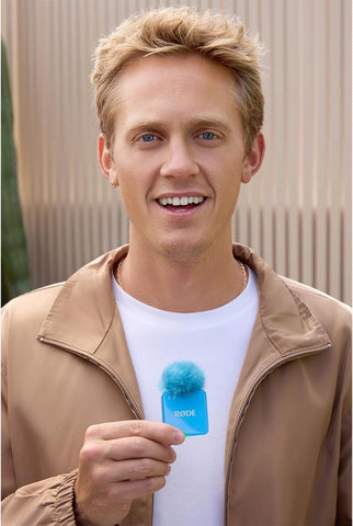 RØDE Interview GO Handheld Adaptor for RØDE Wireless Microphones (Blue)
