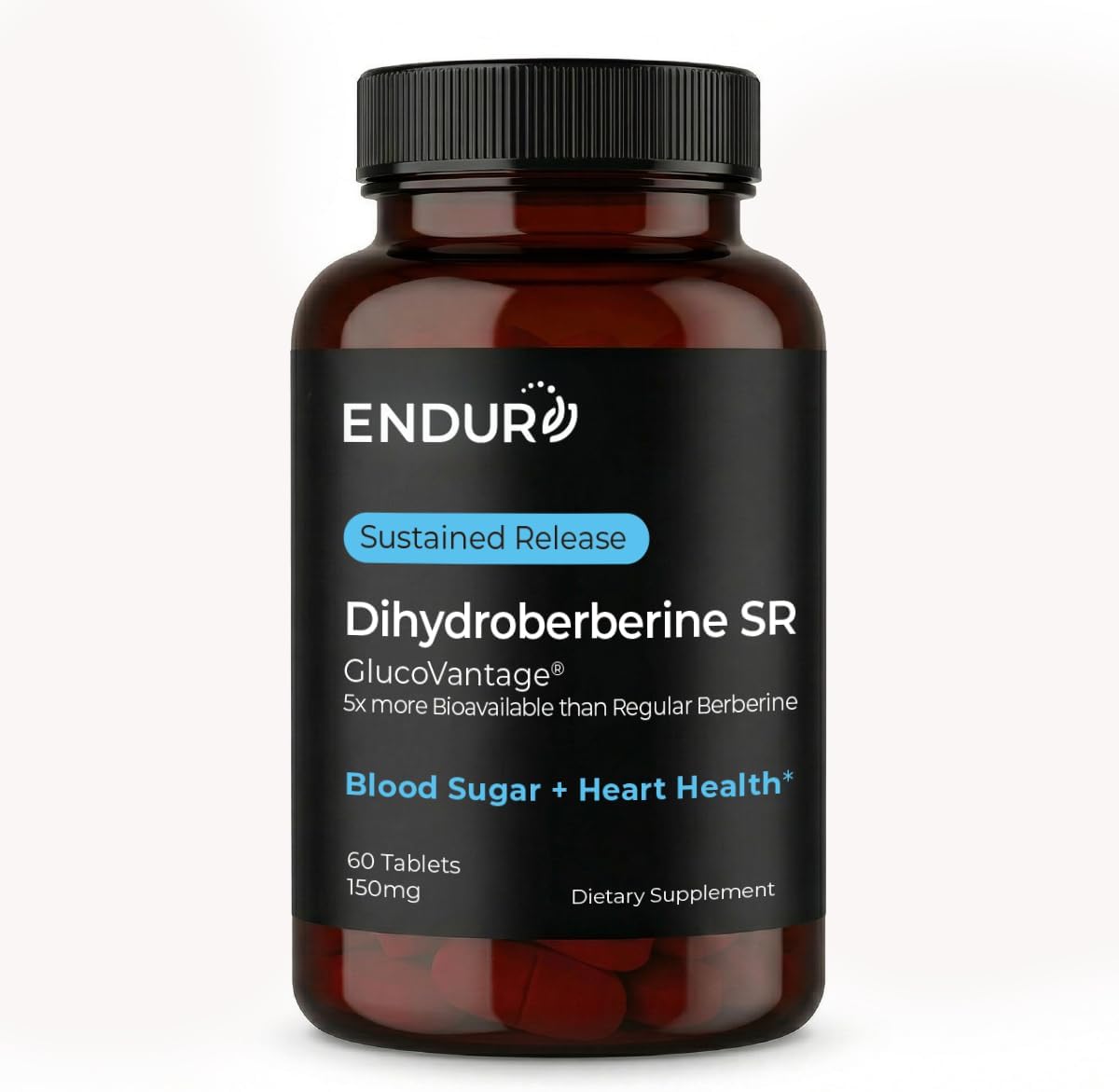 ENDUR Dihydroberberine 150mg, Sustained Release, 180 Tablets