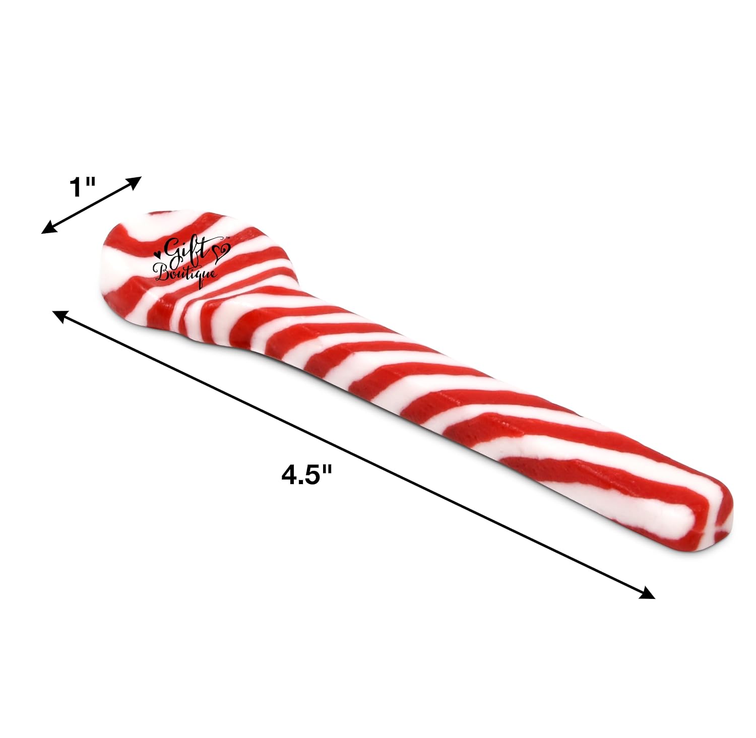 12 Christmas Candy Cane Spoon Set Edible Peppermint Stirrer Mint Candy
