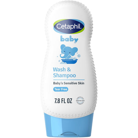 Cetaphil 2-in-1 Baby Shampoo & Body Wash, Tear Free, Calendula, 7.8oz