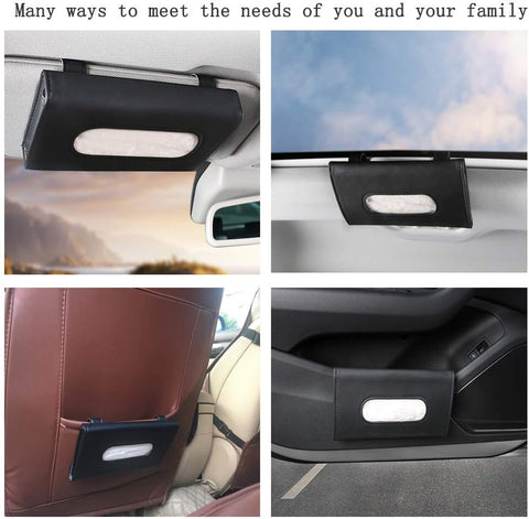 Carstuus Car Tissue Holder, Sun Visor Napkins Holder, Car Accessories