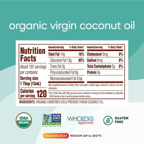 Nutiva, Oil Coconut Extra Virgin Organic, 54 Fl Oz