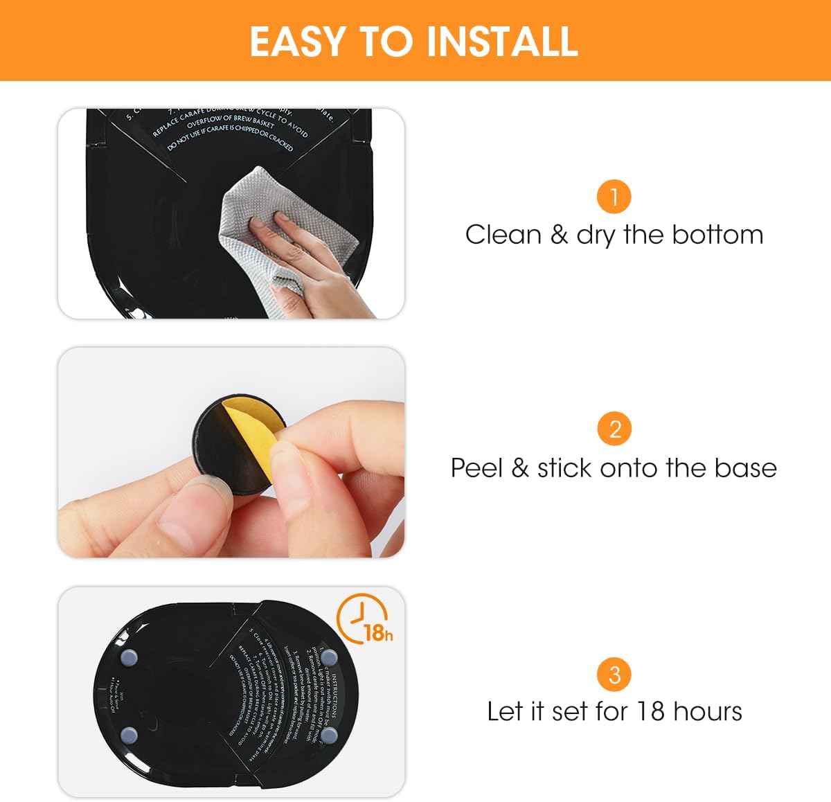 Aieve Appliance Slider, 16 Pcs Self Adhesive Appliance Rollers