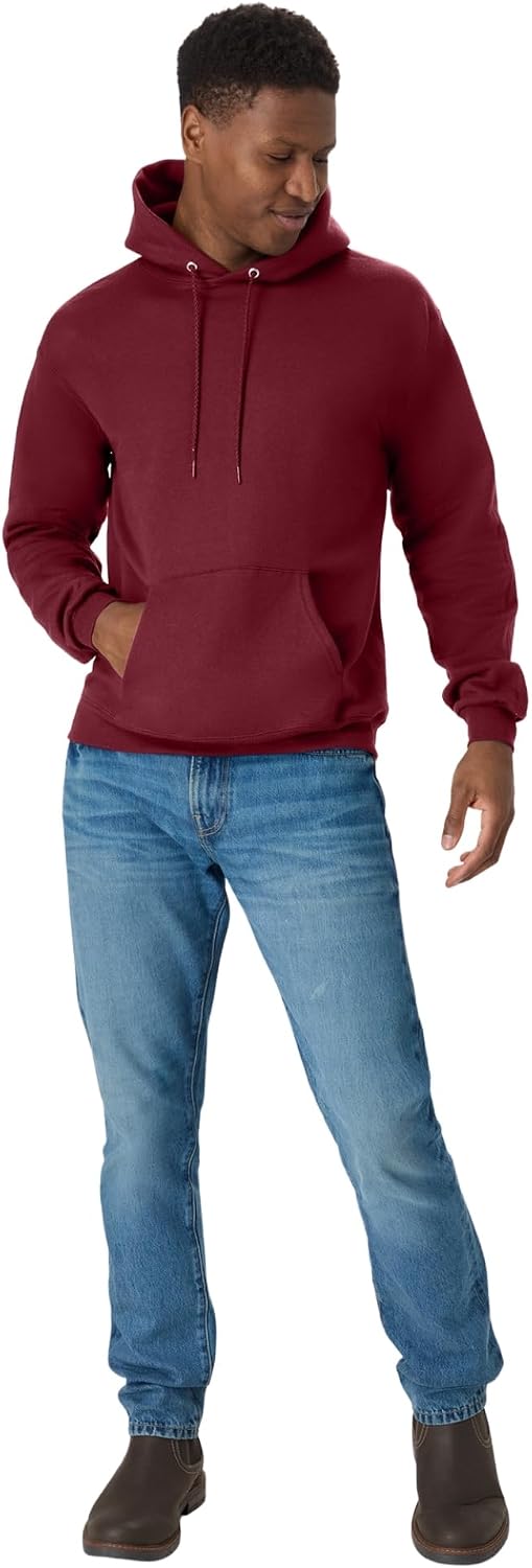 Hanes Men's Hoodie - EcoSmart Fleece Hooded Sweatshirt for Men & Women - Midweight Fleece - Big & Tall Available