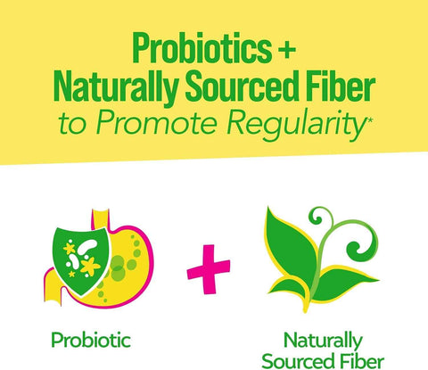 Culturelle Kids Probiotic + Fiber Packets, Ages 1+, Unflavored, 60 Count | From the #1 Pediatrician-Recommended Brand± Digestive Health & Immune Support*, Helps Restore Regularity* Children & Toddlers