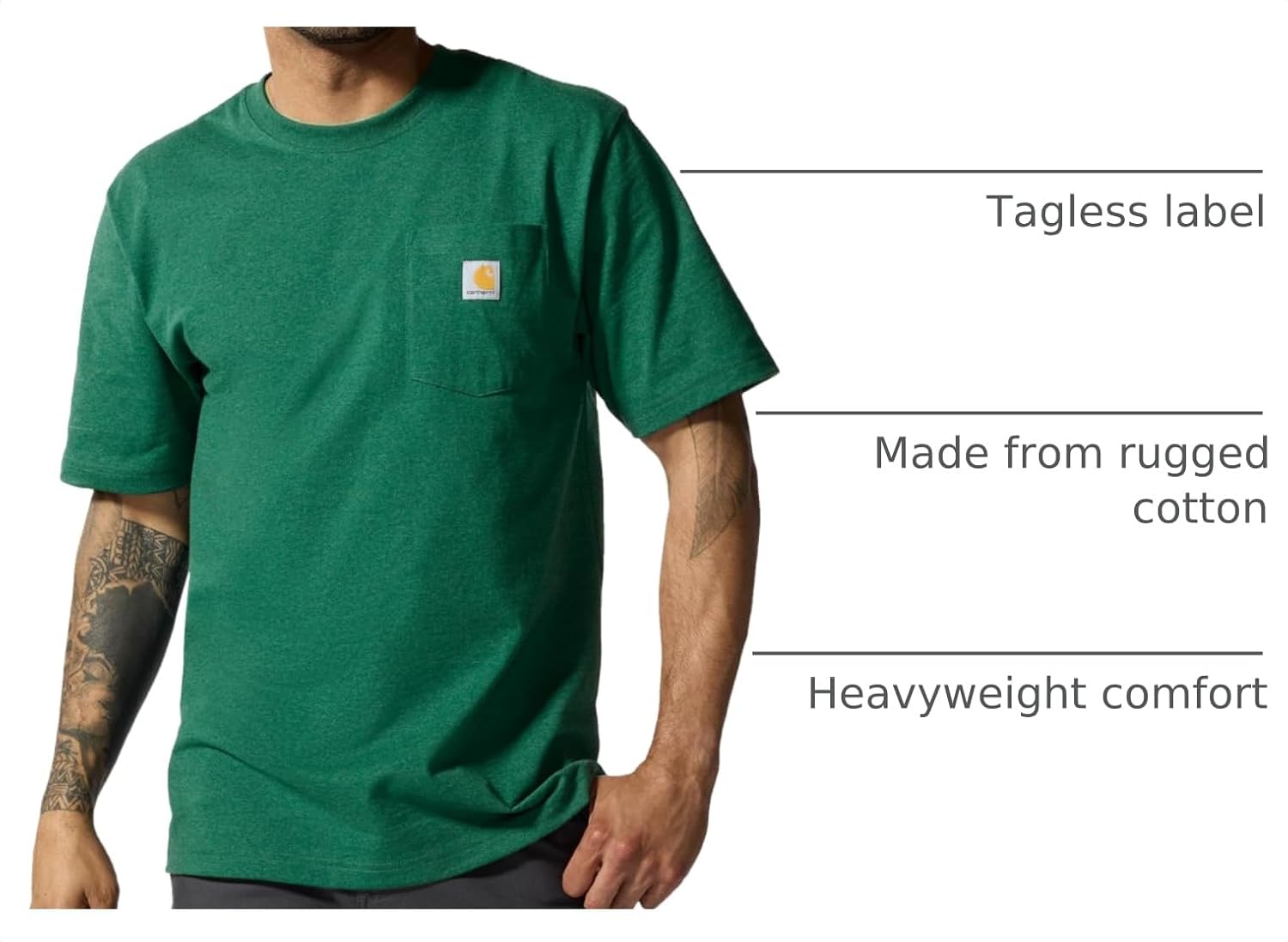 Carhartt Men's Iconic K87 Pocket T-Shirt