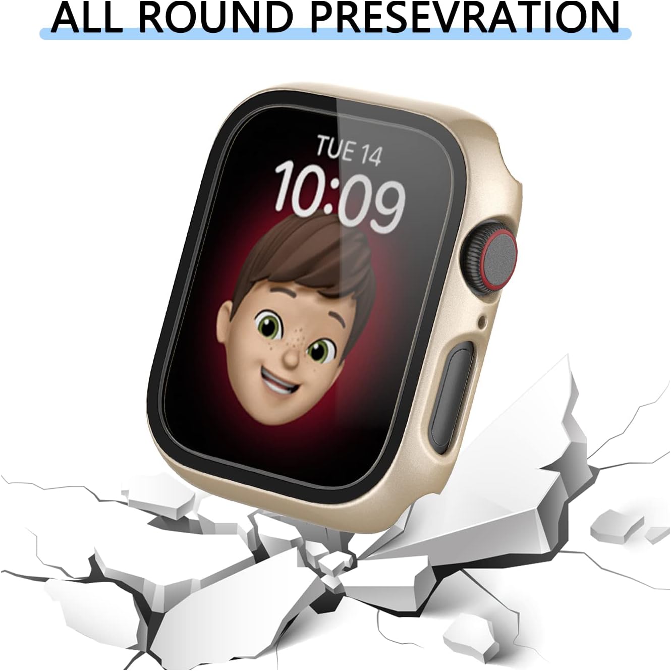 Rontion 6 Pack Hard PC Case for Apple Watch 44mm SE 3/SE 2/ Series 6/SE/5/4