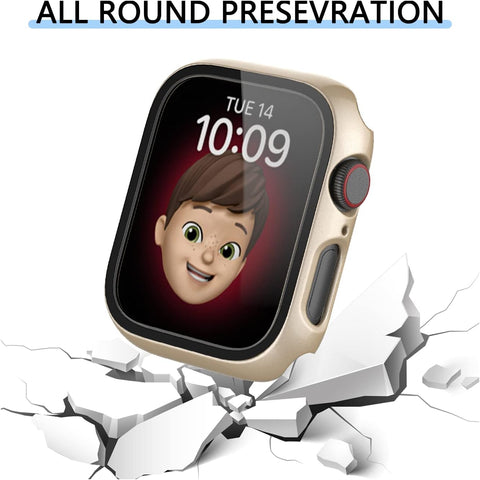 Rontion 6 Pack Hard PC Case for Apple Watch 44mm SE 3/SE 2/ Series 6/SE/5/4