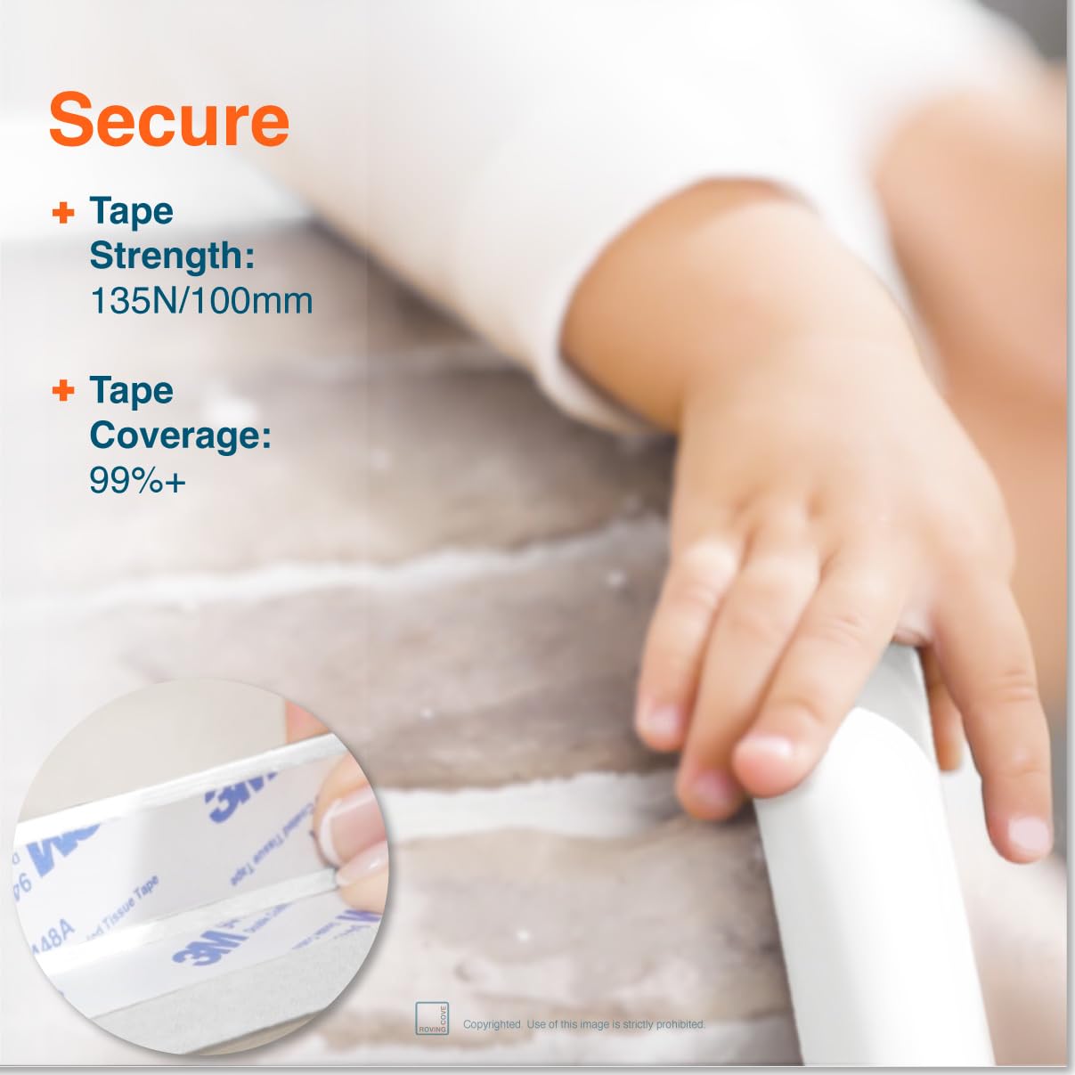 Roving Cove Baby Proof Edge Corner Protector, Large15ft Edge 4 Corners