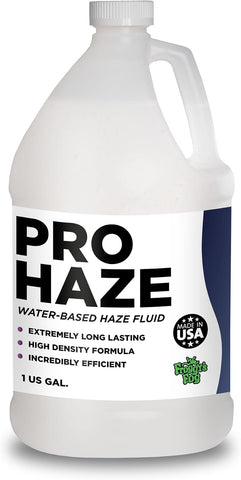 Froggy's Fog Pro Haze High-Performance Haze Fluid for Hurricane Haze 2 and Other Haze Machines, Water-Based Hazer Fluid, 1 Gallon