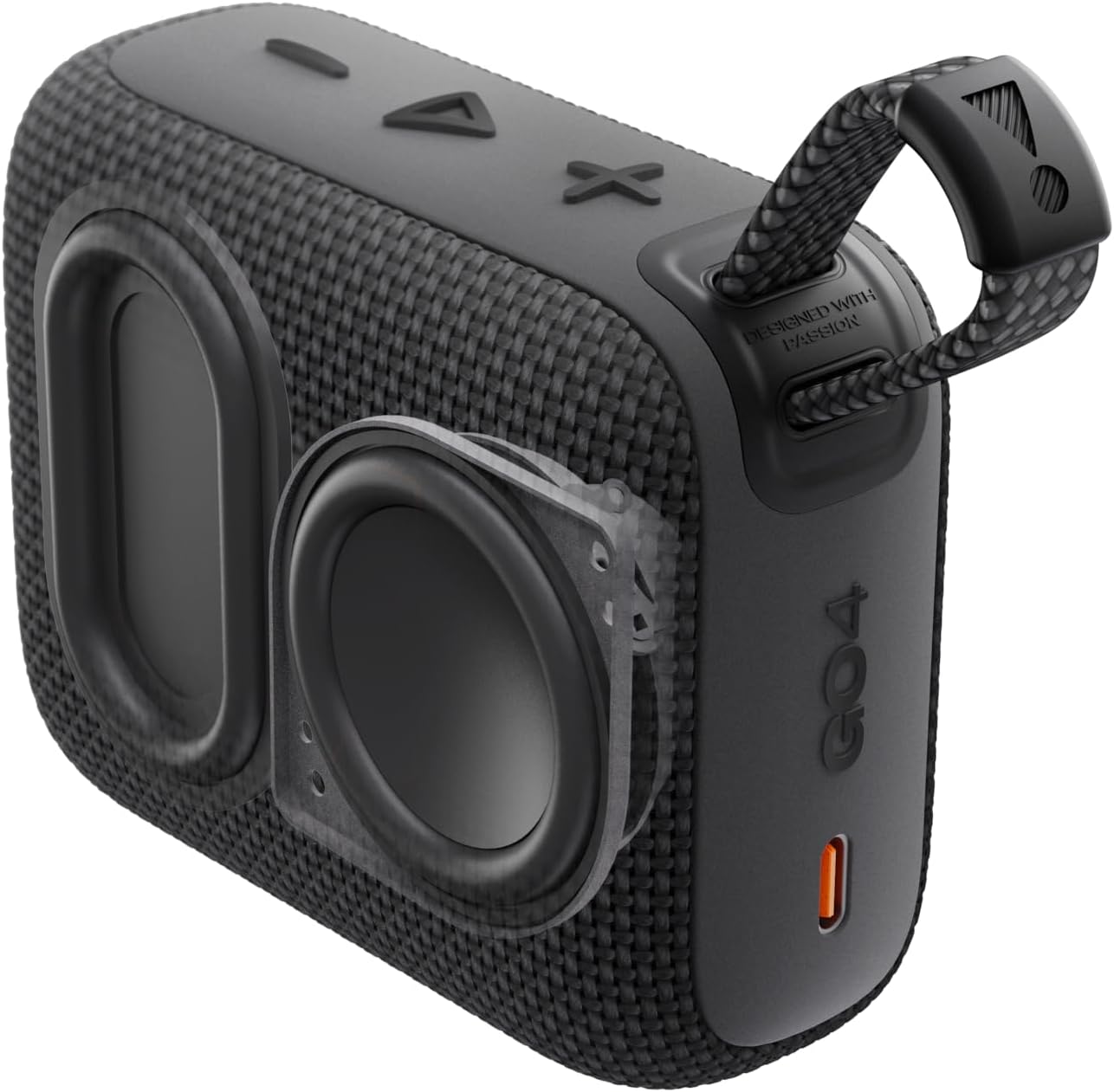 JBL Go 4 - Ultra-Portable, Waterproof and Dustproof Bluetooth Speaker, Big JBL Pro Sound with Punchy bass, 7-Hour Built-in Battery, Made in Part with Recycled Materials (Black)