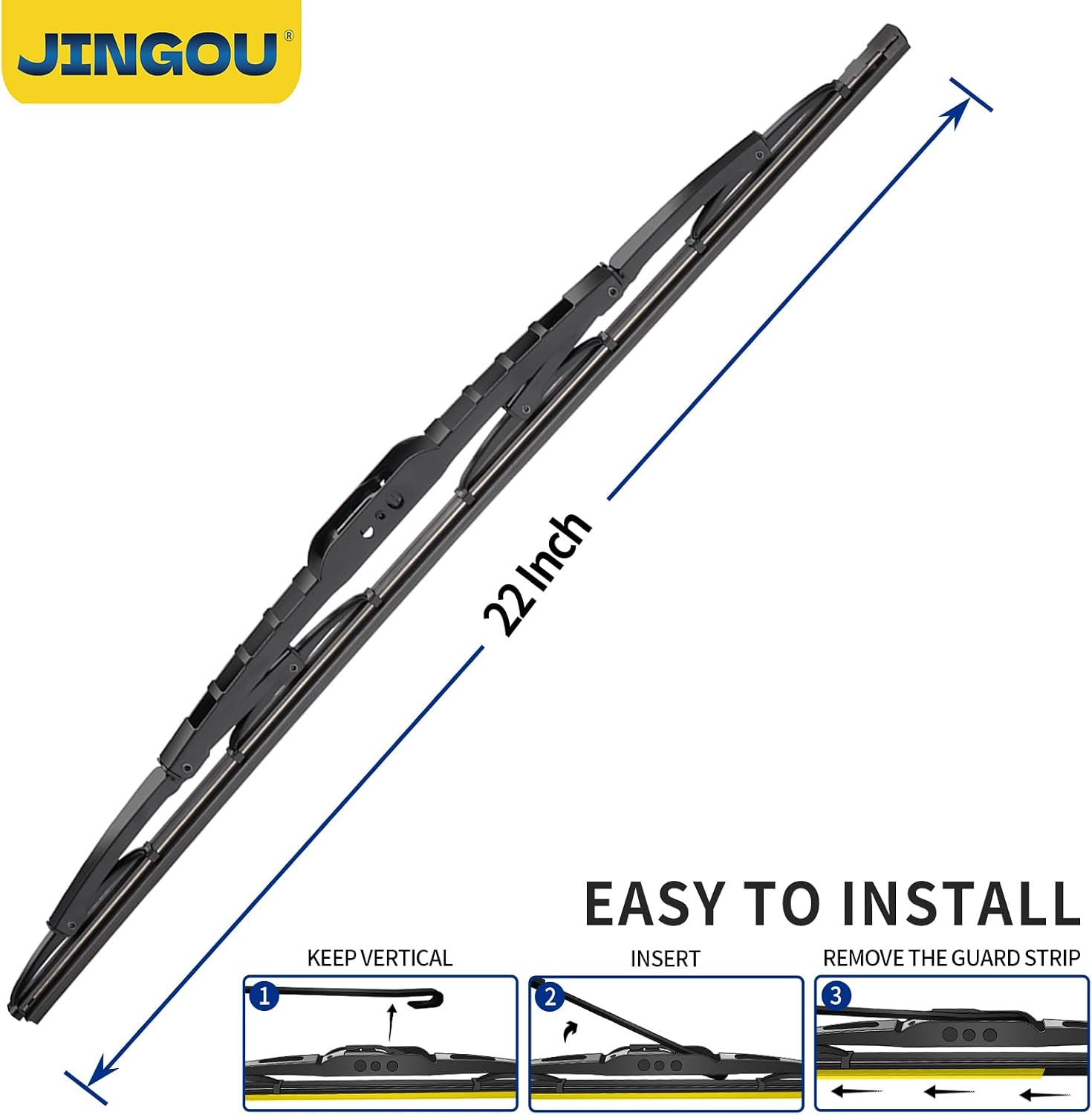 22''+18''Wiper Blades,Compatible with 2018-2022 Chevrolet Colorado Premium All-Season Windshield Wiper Blades-Driver and Passenger Side,Automotive Replacement Windshield Wiper Blade(Pack Of 2)