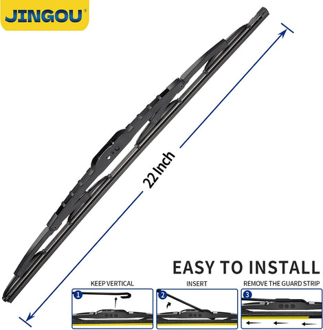 22''+18''Wiper Blades,Compatible with 2018-2022 Chevrolet Colorado Premium All-Season Windshield Wiper Blades-Driver and Passenger Side,Automotive Replacement Windshield Wiper Blade(Pack Of 2)