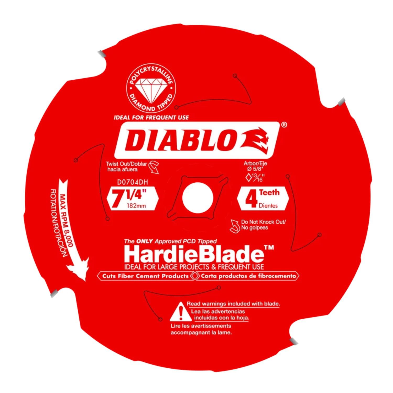 Diablo TrexBlade Saw Blade - 12" Diameter, 84 MTCG Teeth, 1" Arbor