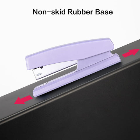 Deli Stapler, Desktop Staplers with 640 Staples, 25 Sheet Capacity, Purple
